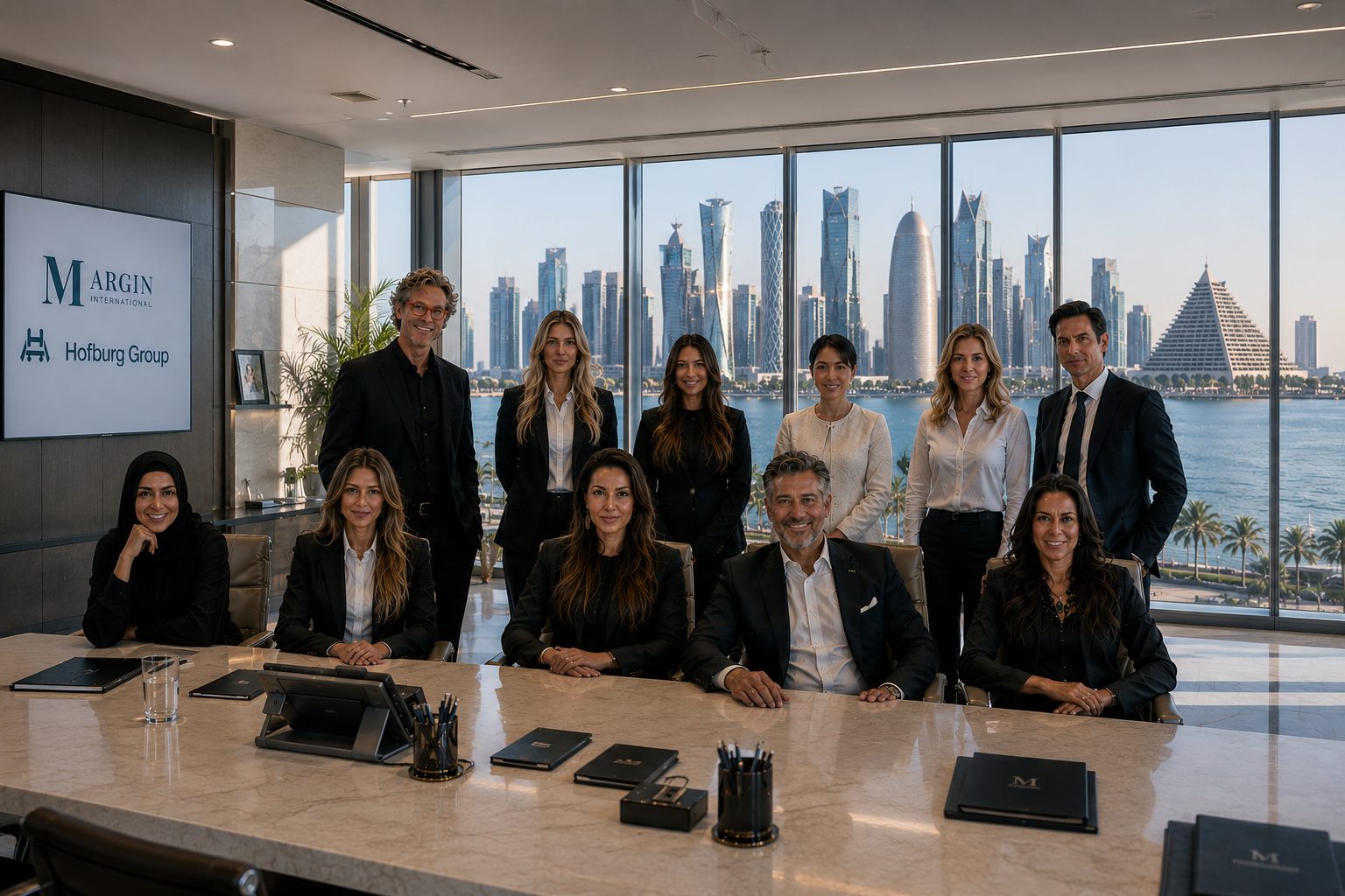 Hofburg Group leadership team — Doha boardroom