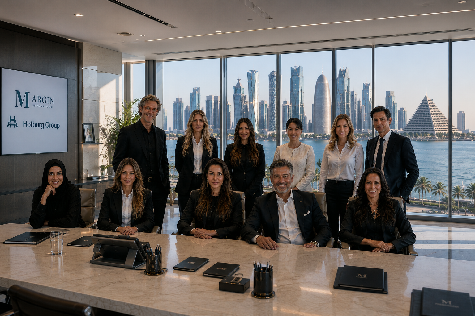 Hofburg Group leadership team — Doha boardroom